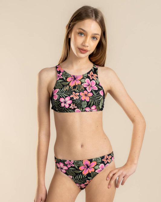 Roxy Acrive Floral RG Crop Top Set Swimwear