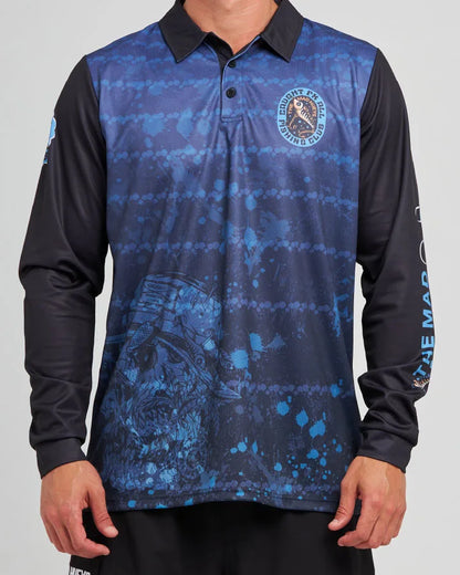 The Mad Hueys Caught Fk Skull UPF 50 Fishing Jersey