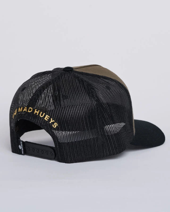 The Mad Hueys Caught Fk Skull Twill Trucker Cap