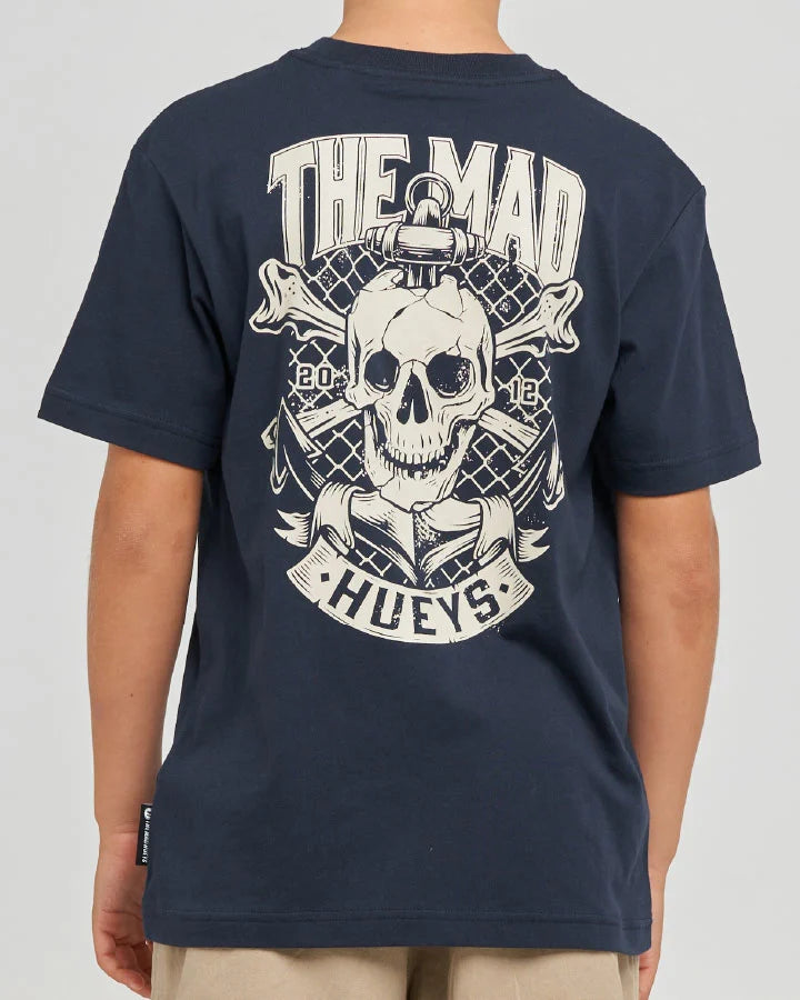 The Mad Hueys Anchor Skull Youth SS Tee