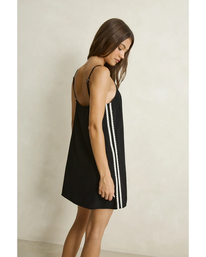 Rhythm Linen Lace Slip Mini Dress