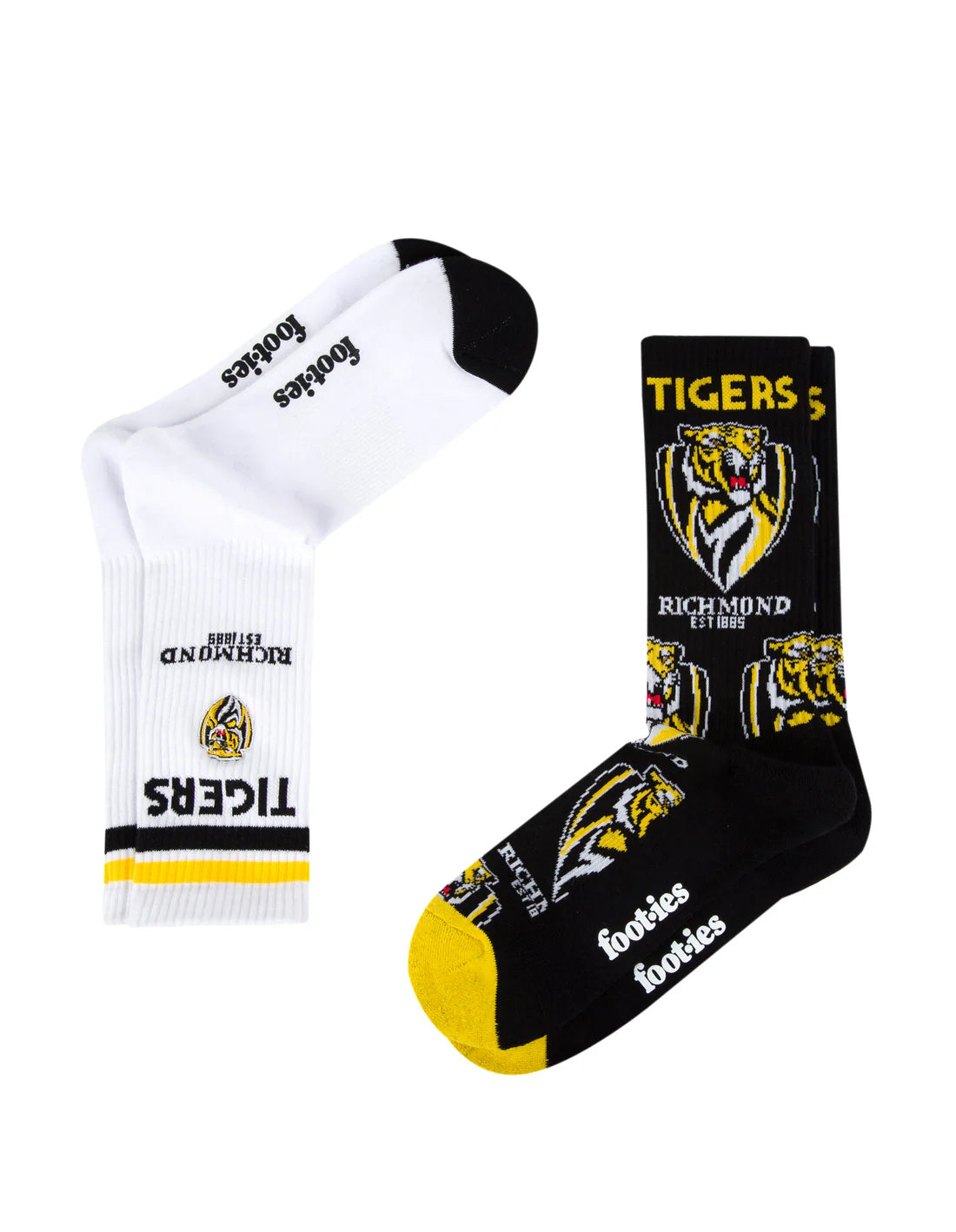 Footies Richmond Tigers Mascot Sneaker Socks 2pk