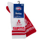 Footies Sydney Swans Mascot Sneaker Socks 2pk