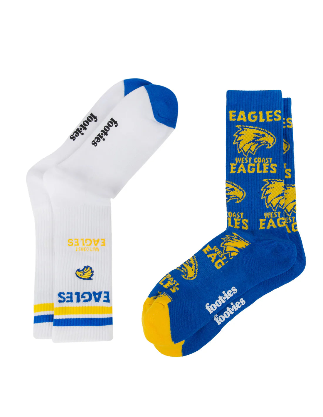 Footies West Coast Eagles Mascot Sneaker Socks 2pk