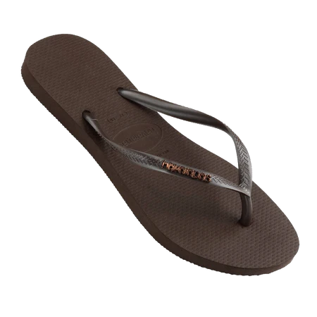 Havaianas Slim Metal Logo Thongs
