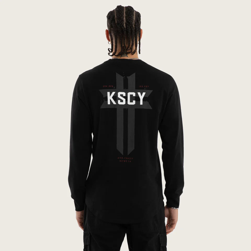 Kiss Chacey Mortal Cape Back LS Tee