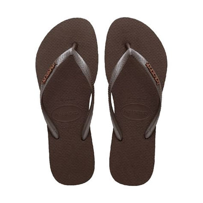 Havaianas Slim Metal Logo Thongs