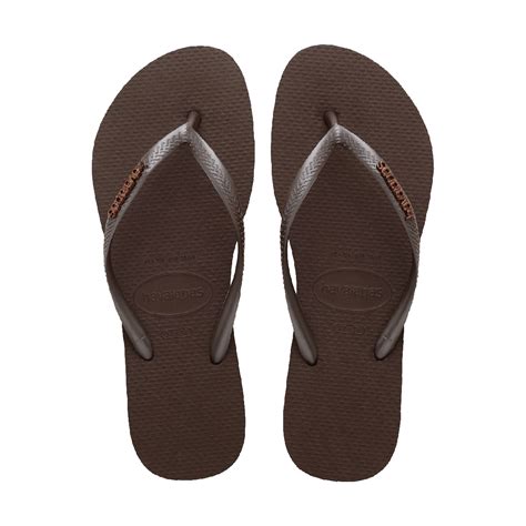 Havaianas Slim Metal Logo Thongs