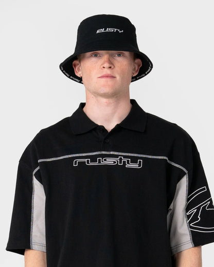 Rusty Black List Reversible Bucket Hat