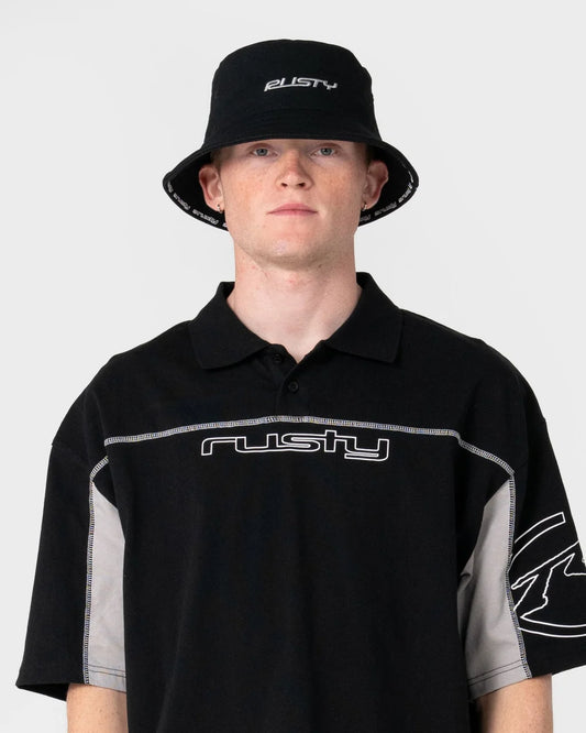 Rusty Black List Reversible Bucket Hat