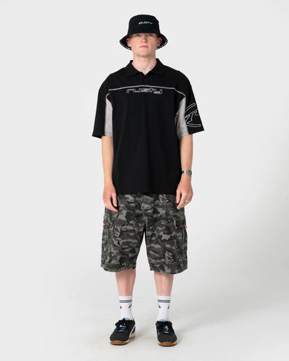 Rusty Black List Reversible Bucket Hat
