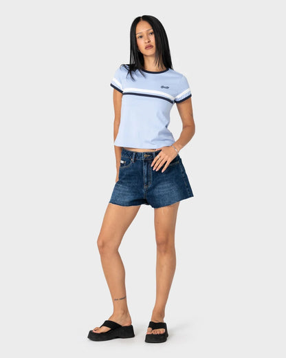 Rusty Billie Stripe Baby Tee