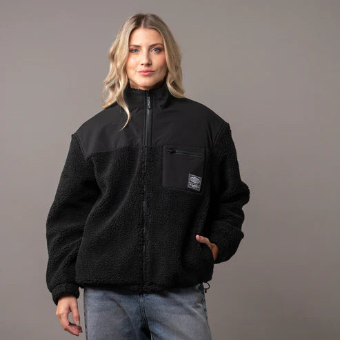 Rusty Tonal Division Full Zip Polar Fleece