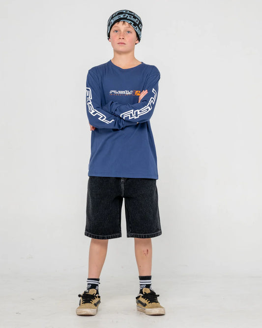 Rusty Jetsetter Long Sleeve Tee Boys