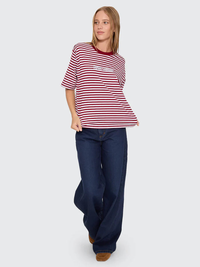 Thrills Co Primitive Stripe Square Tee