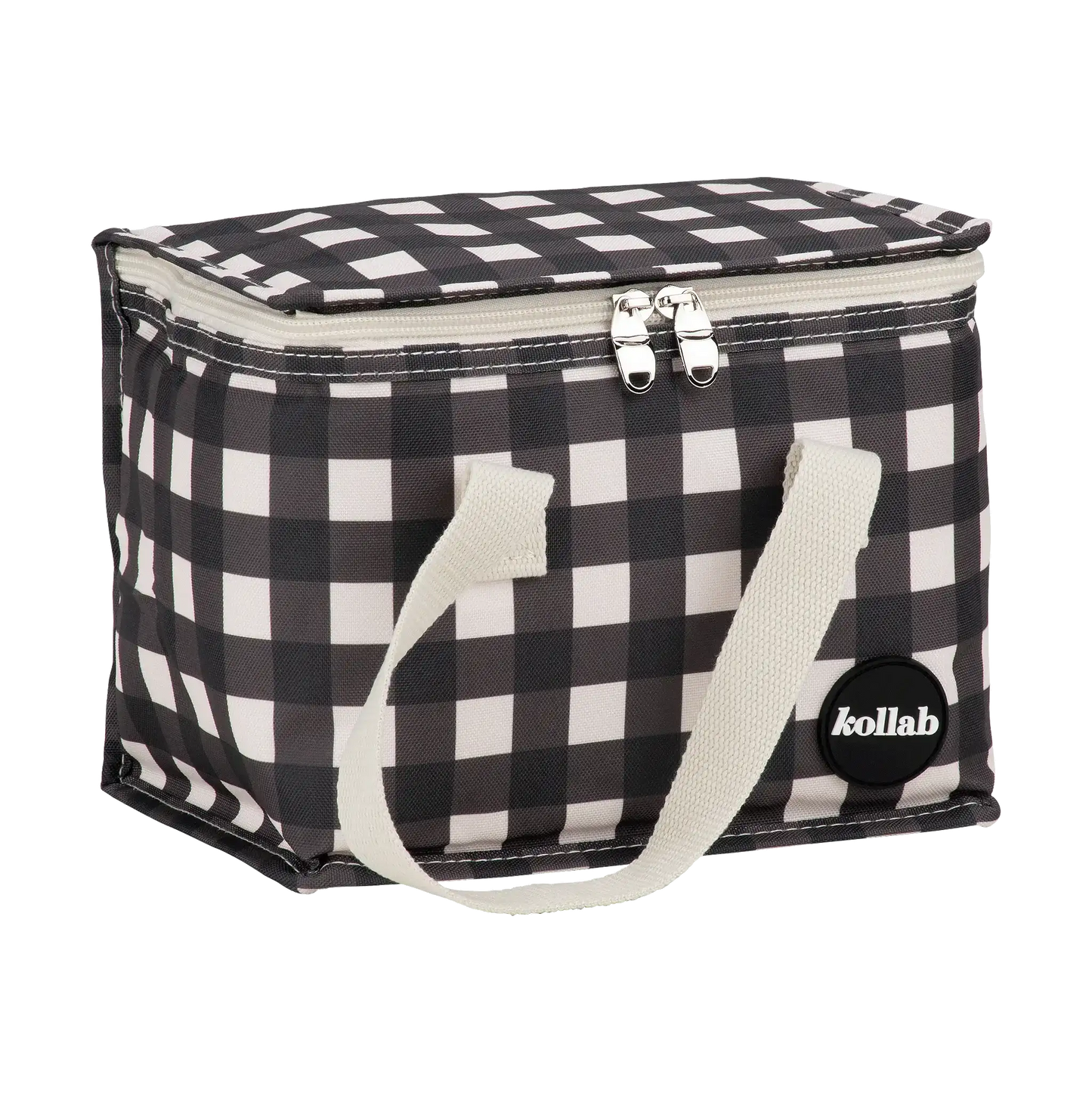 Kollab Lunch Bag Black Check