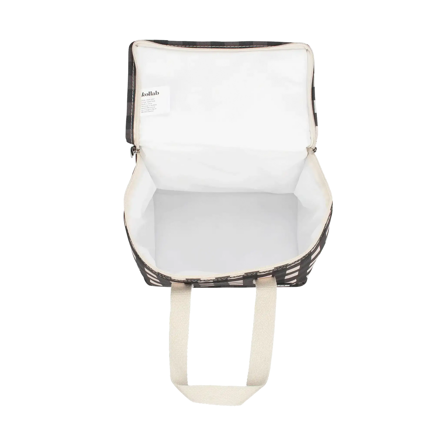 Kollab Lunch Bag Black Check