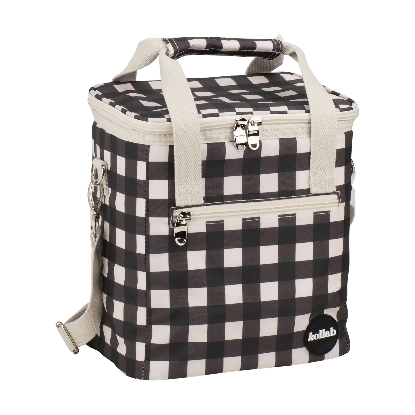 Kollab Mini Cooler Black Check