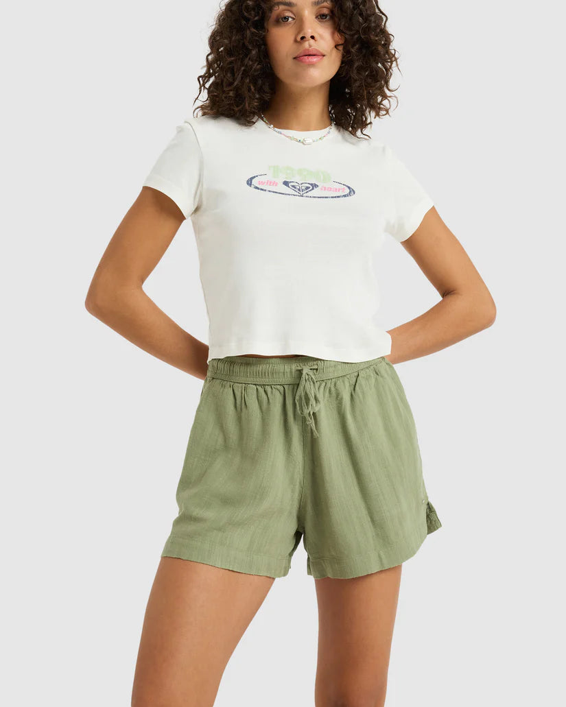 Roxy Lekeitio Break Slub Mid Short