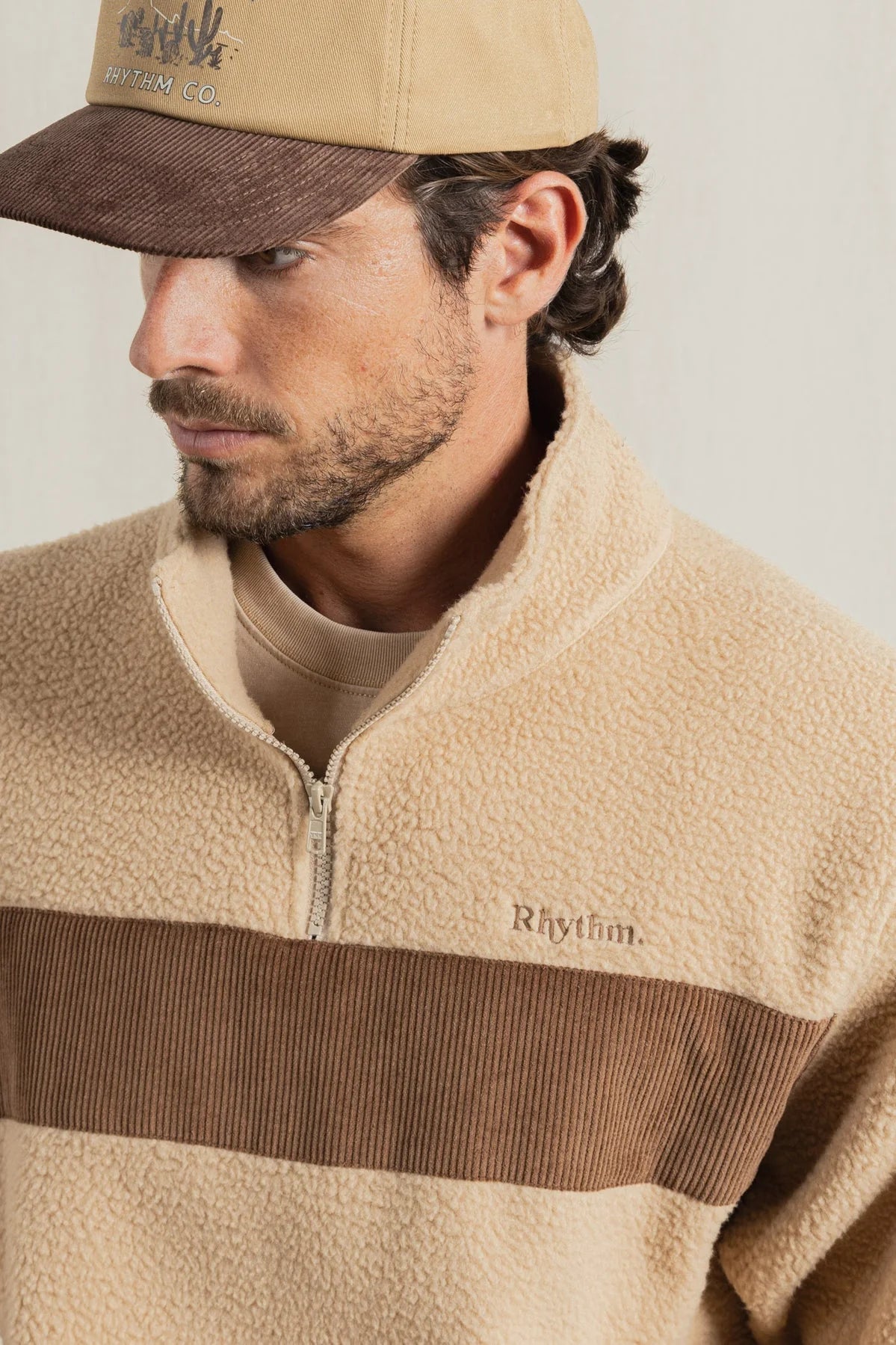 Rhythm Essential Quarter Zip Jumper