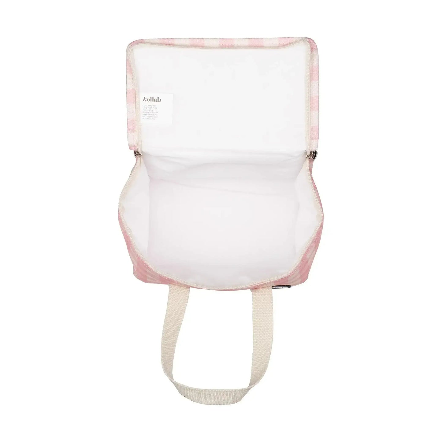 Kollab Lunch Bag Candy Pink Check