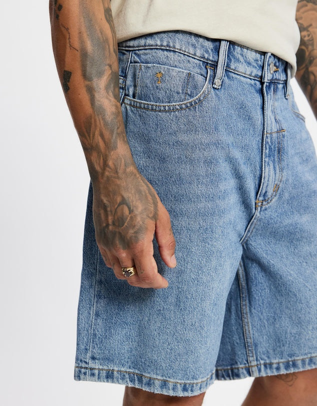 Thrills Slacker Relaxed Denim Shorts