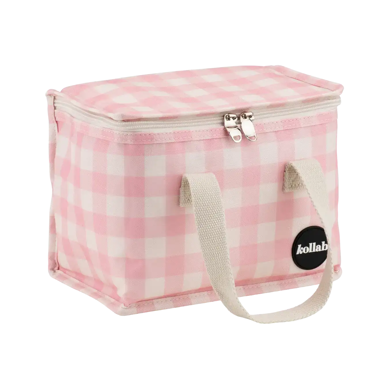 Kollab Lunch Bag Candy Pink Check