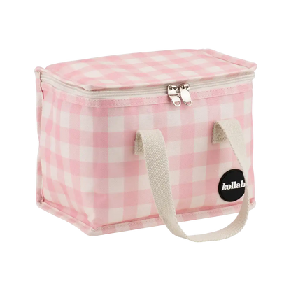 Kollab Lunch Bag Candy Pink Check