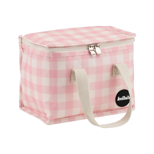 Kollab Lunch Bag Candy Pink Check