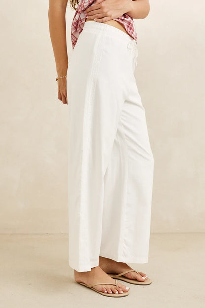 Rhythm Annabelle Lace Trim Beach Pant