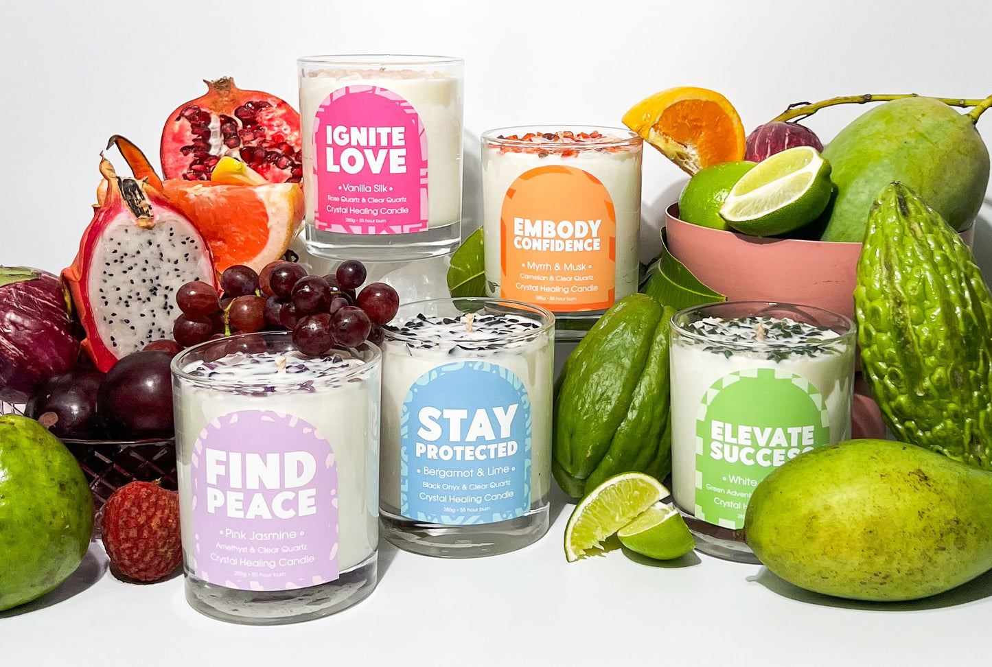 Myles Gray Crystal Clear Find Peace Candle