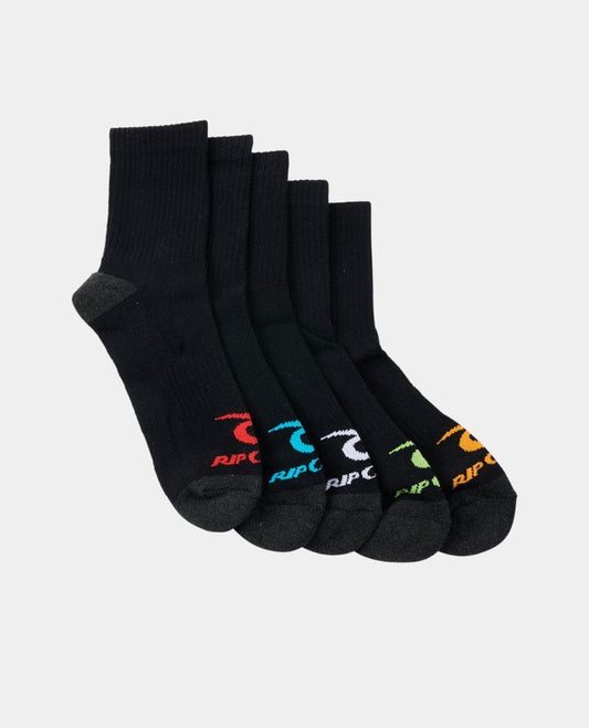Rip Curl Corp Crew Sock 5-PK Boy